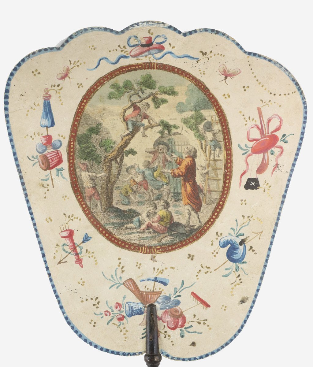 4 XVIIIth Fables De La Fontaine Screens-photo-1