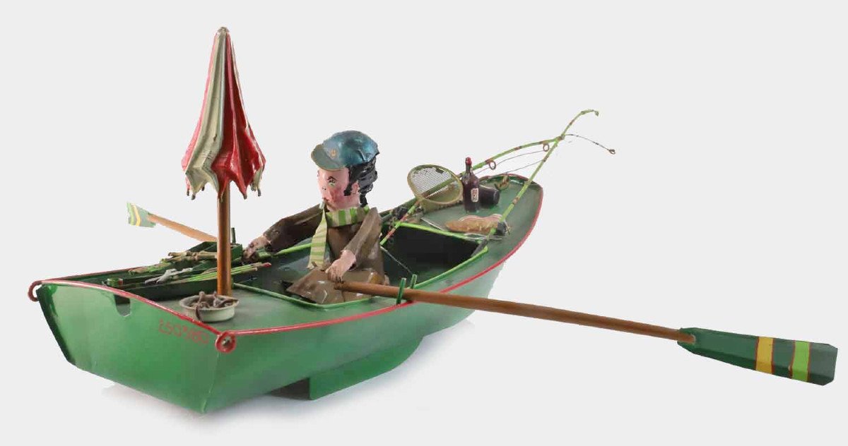 Creation Hartmann Of 1974 The Fisherman's Boat-photo-8