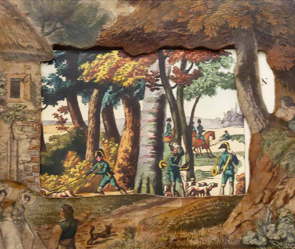 ECRAN PANORAMIQUE vers 1830     -photo-1