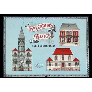 SPLENDIDES BLOCS vers 1920 - 30 / jeu ancien architecture