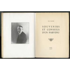 Charles Pathé, Souvenirs et conseils d’un parvenu,  1926