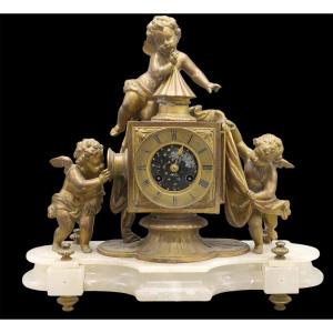 Magic Lantern Clock Circa 1850 