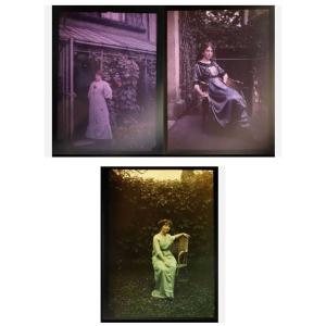 Autochrome 4 portraits femmes 1910