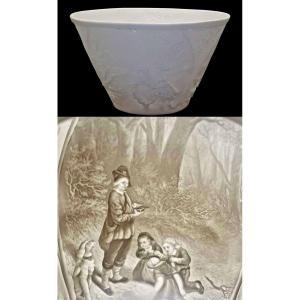 ABAT-JOUR LITHOPHANIQUE XIX ème 