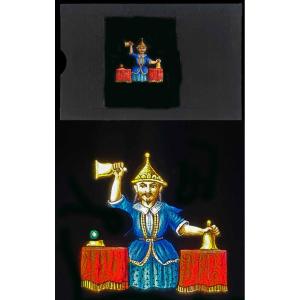 The Bucket Card Player Circa 1850 Magic Lantern Slide