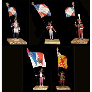 Figurine porte-drapeau 1960 par Guy RENAUD.