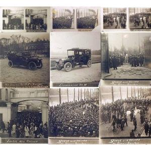Photo Set Grève De Dion-bouton 1916