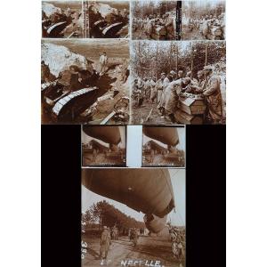 3 PHOTOS STÉRÉOS - GUERRE 14-18