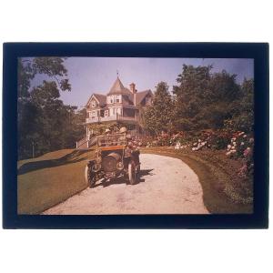 AUTOCHROME VOITURE 1900