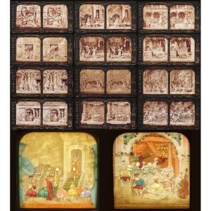 12 DIABLERIES stéréoscopiques BK 1860