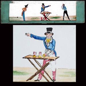 Magic Lantern Slide, 1820 - The Conjurer