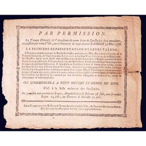 Show Poster, 1778