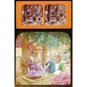 Stereoscopic View: "la Balance" - "fête Foraine," Circa 1860–70