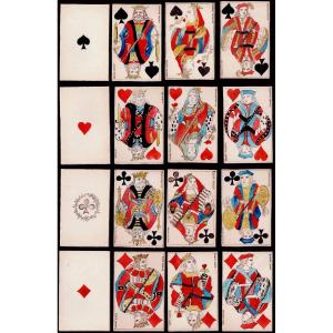 A Deck Of 52 Cards Illustrated In 1920