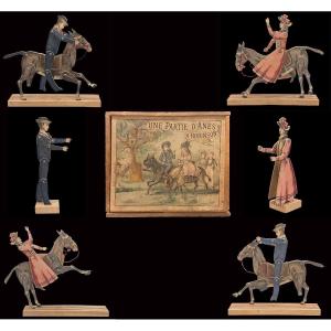 A Game Of Donkeys At Robinson, 1895