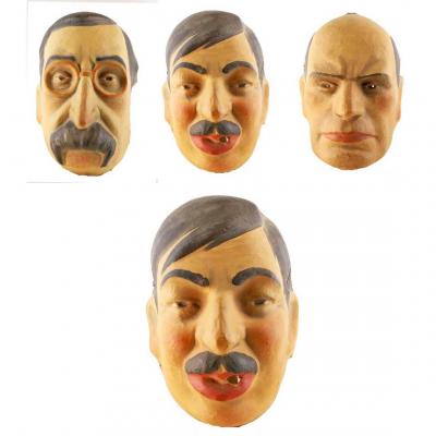 3 Masks Laval Blum Mussolini