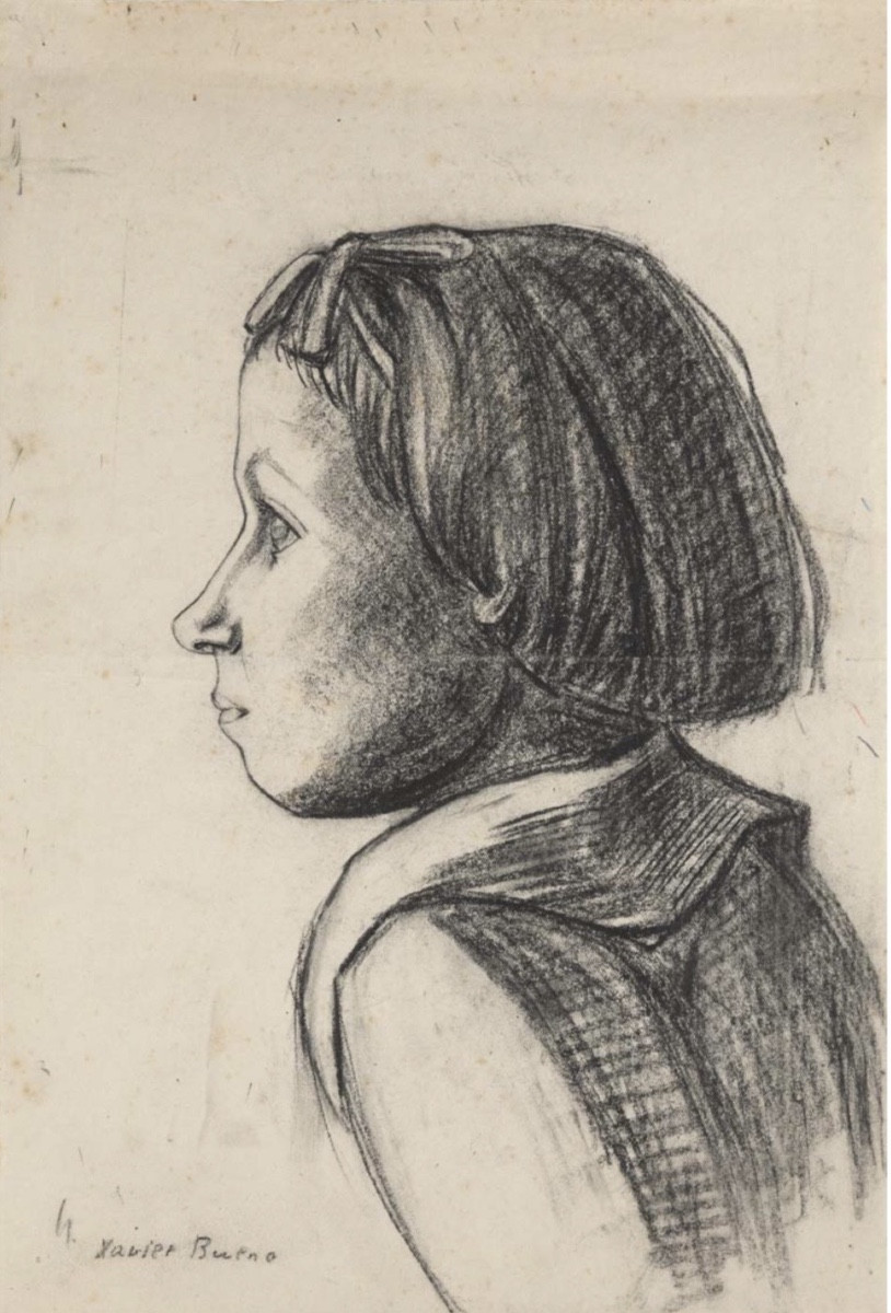 Xavier Bueno - Portrait de jeune fille