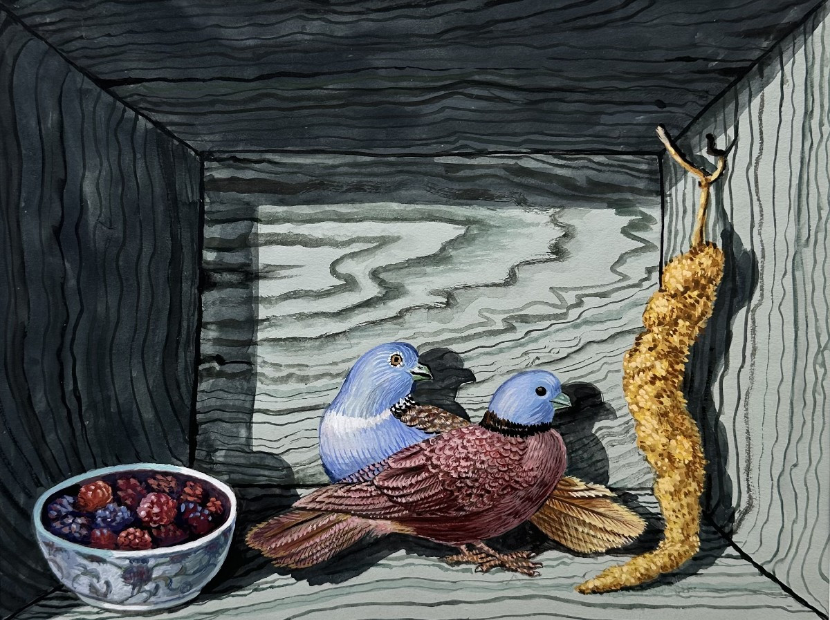 Trompe-l'œil With Birds 