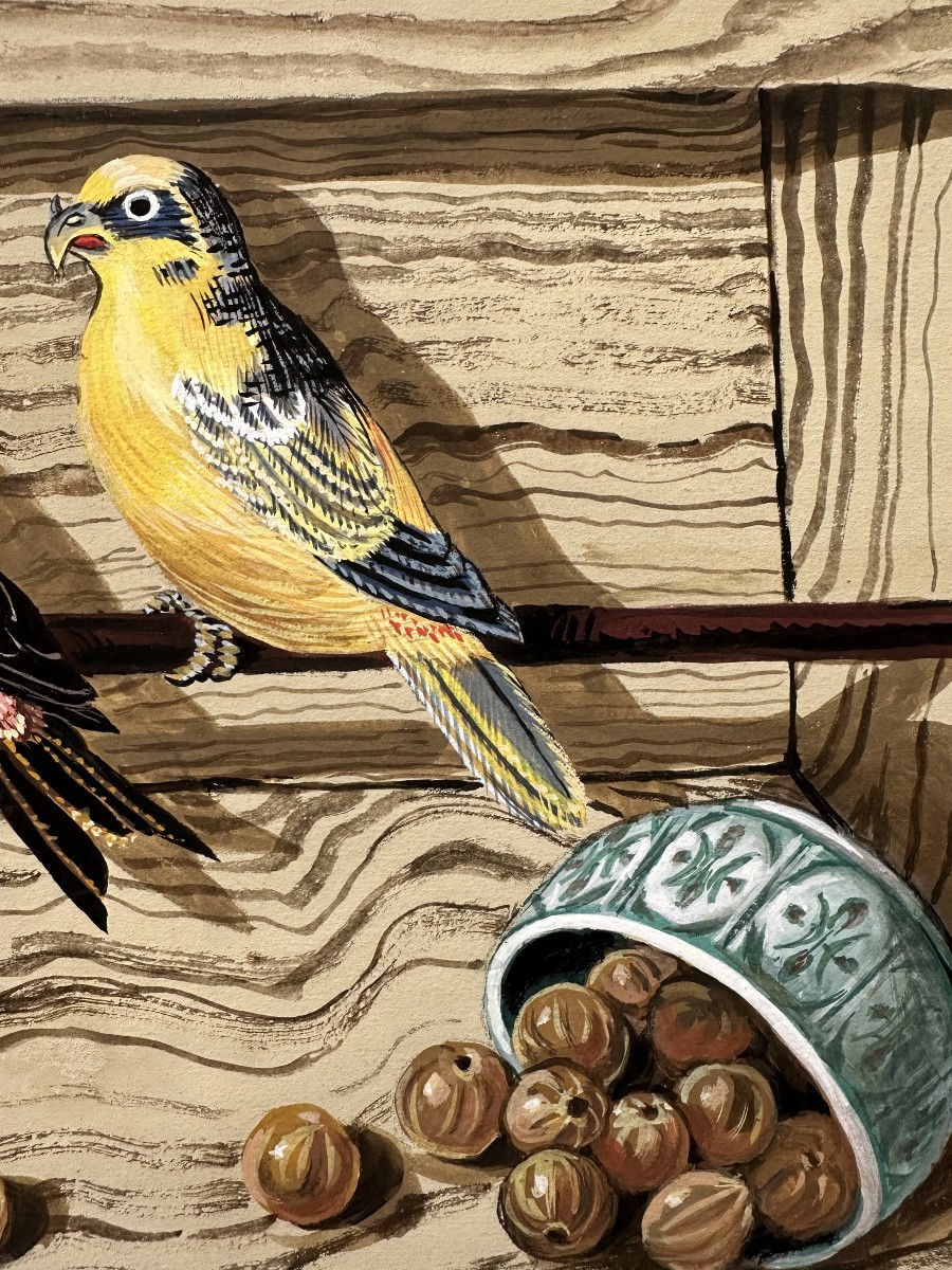 Trompe-l'œil With Birds -photo-2