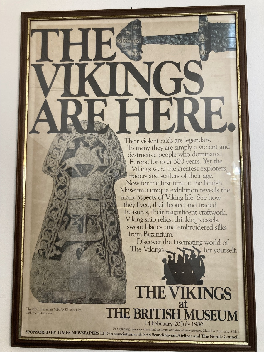 Original Poster Exhibition The Vikings At The British Museum