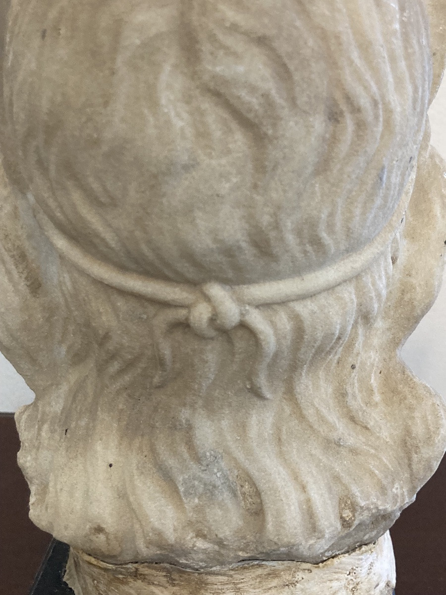 Buste en Marbre de gout classique -photo-4