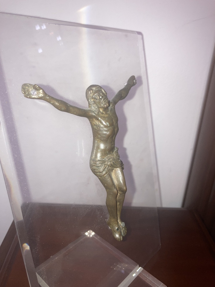 Christ en bronze du XVIIIe siècle-photo-3