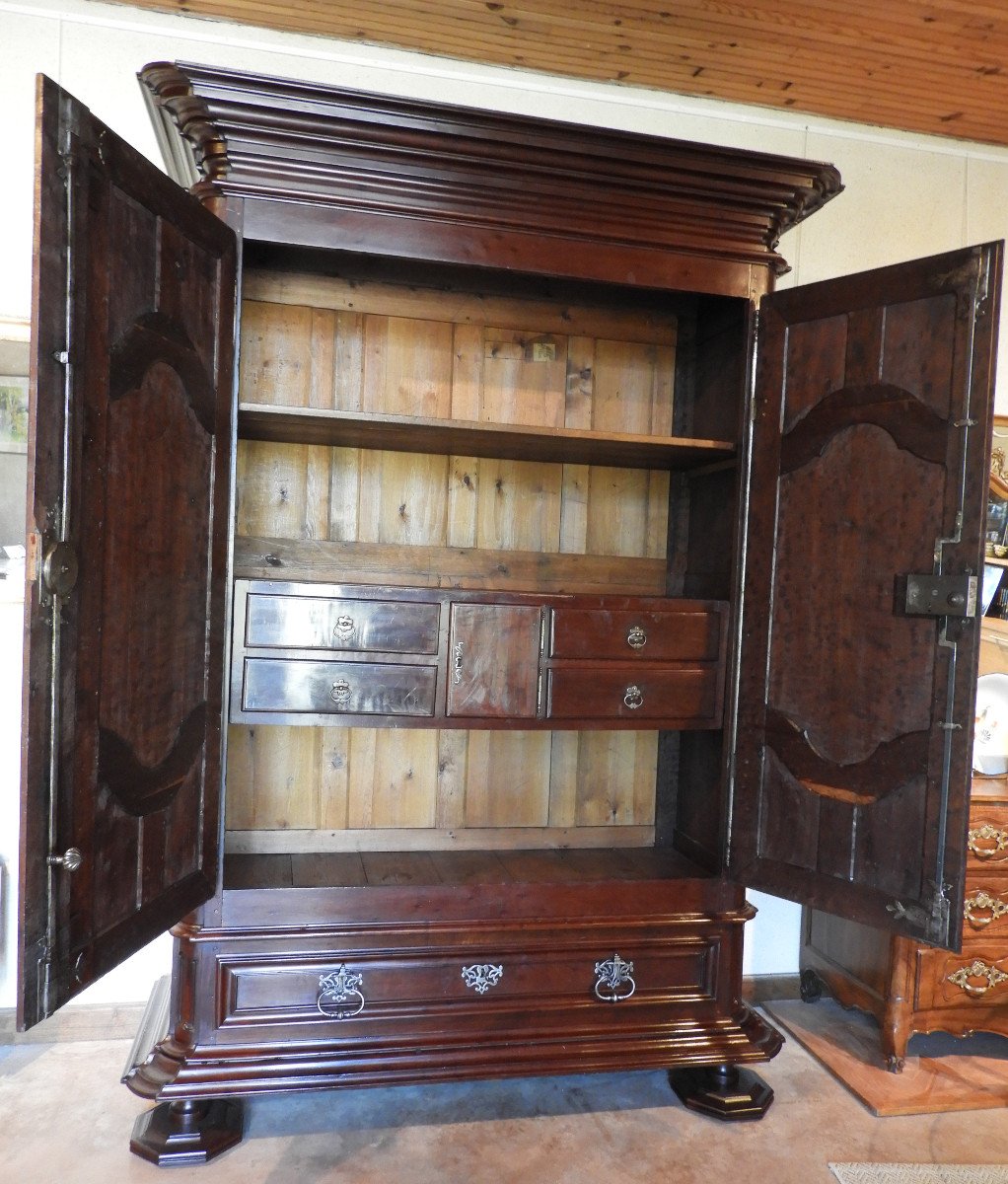 Très Grande Armoire Louis XIV En Acajou De Cuba-photo-2
