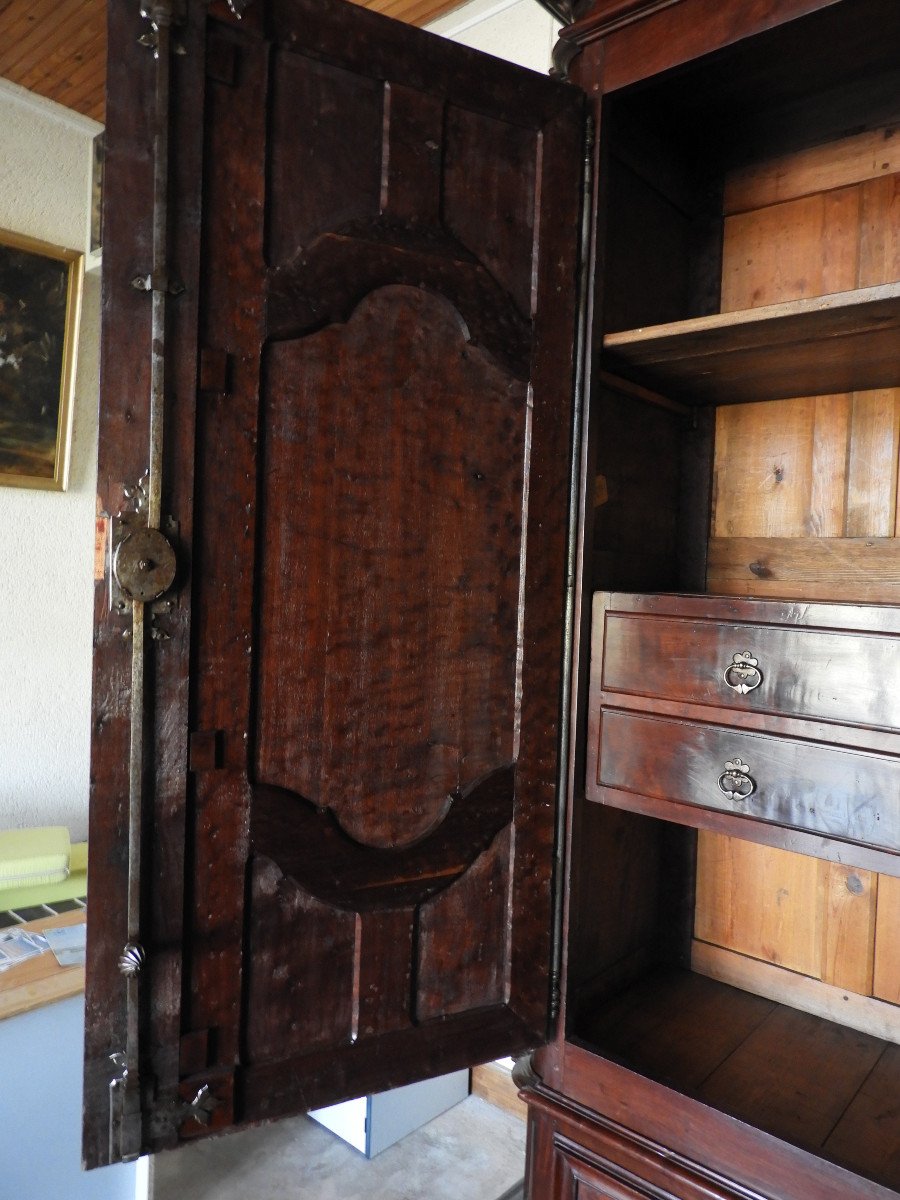 Très Grande Armoire Louis XIV En Acajou De Cuba-photo-1