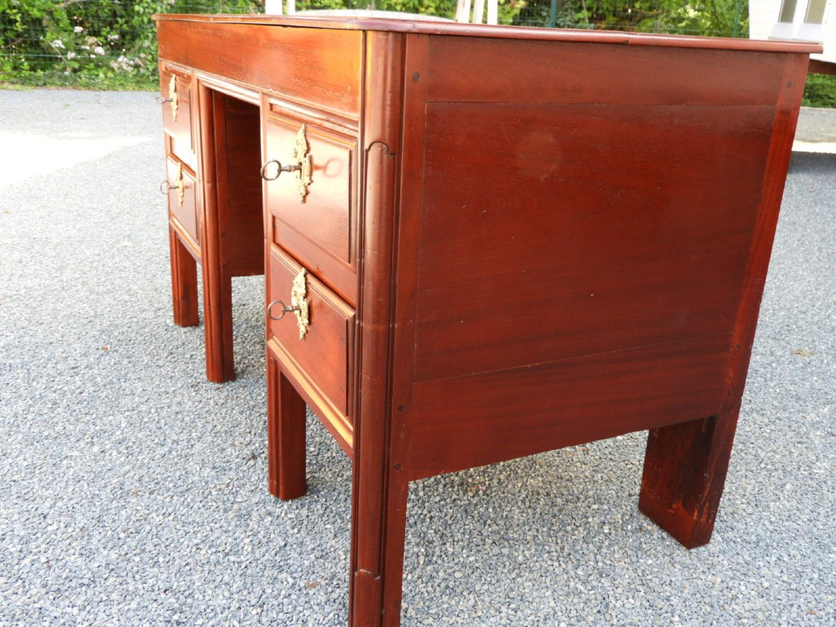 Petit Bureau Mazarin En Acajou Meuble De Port-photo-2