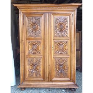 Large Wedding Dresser In Light Walnut