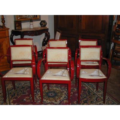 Lot De 6 Chaises Tissus