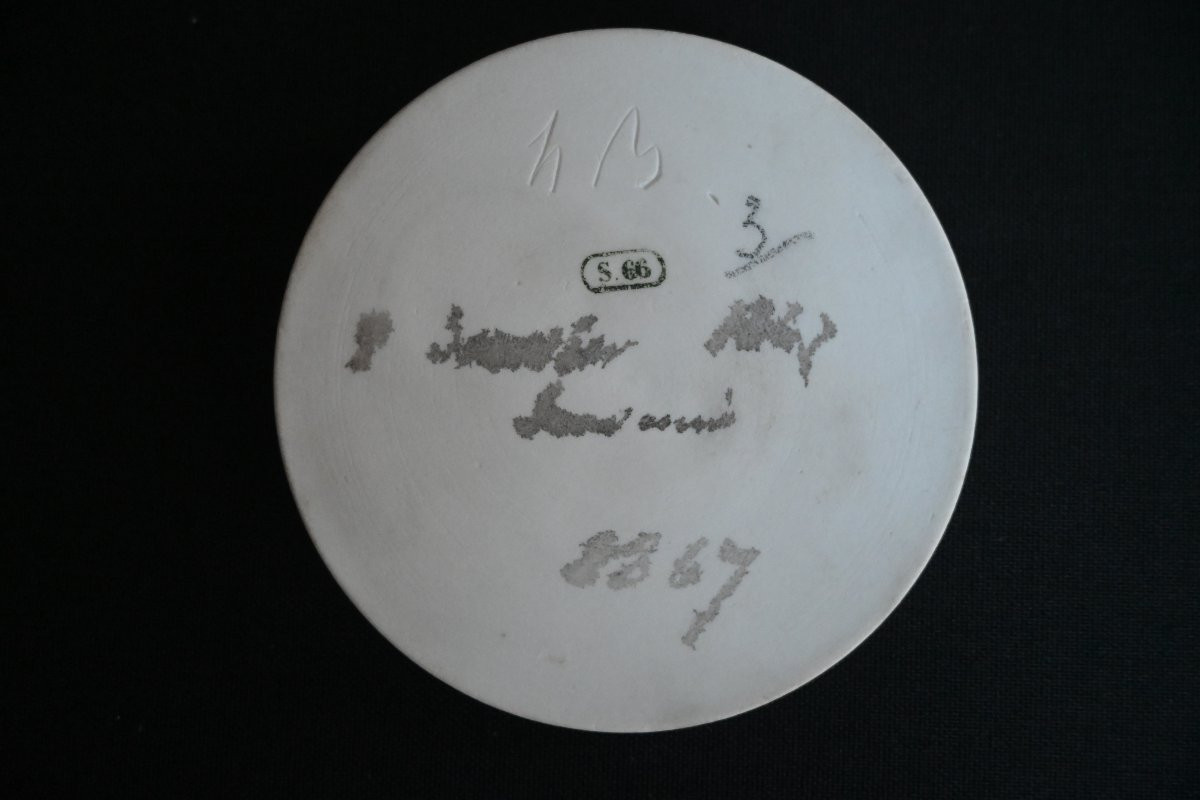 Paire De Médaillons En Biscuit De Sèvres, Représentantnapoléon III Et d'Eugénie-photo-2