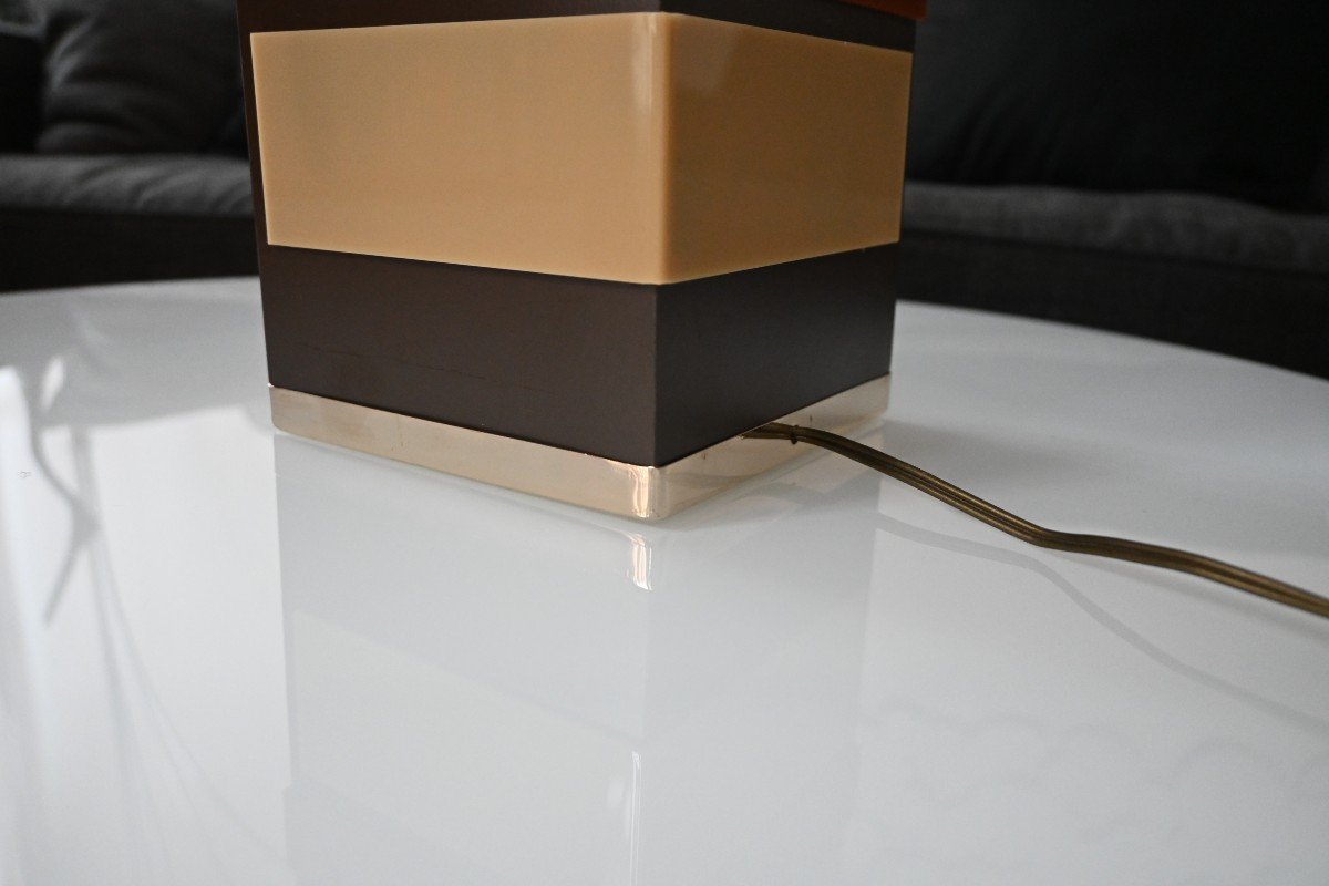 Philippe Cheverny (20th Century), Large Living Room Lamp, "rio" Model-photo-2