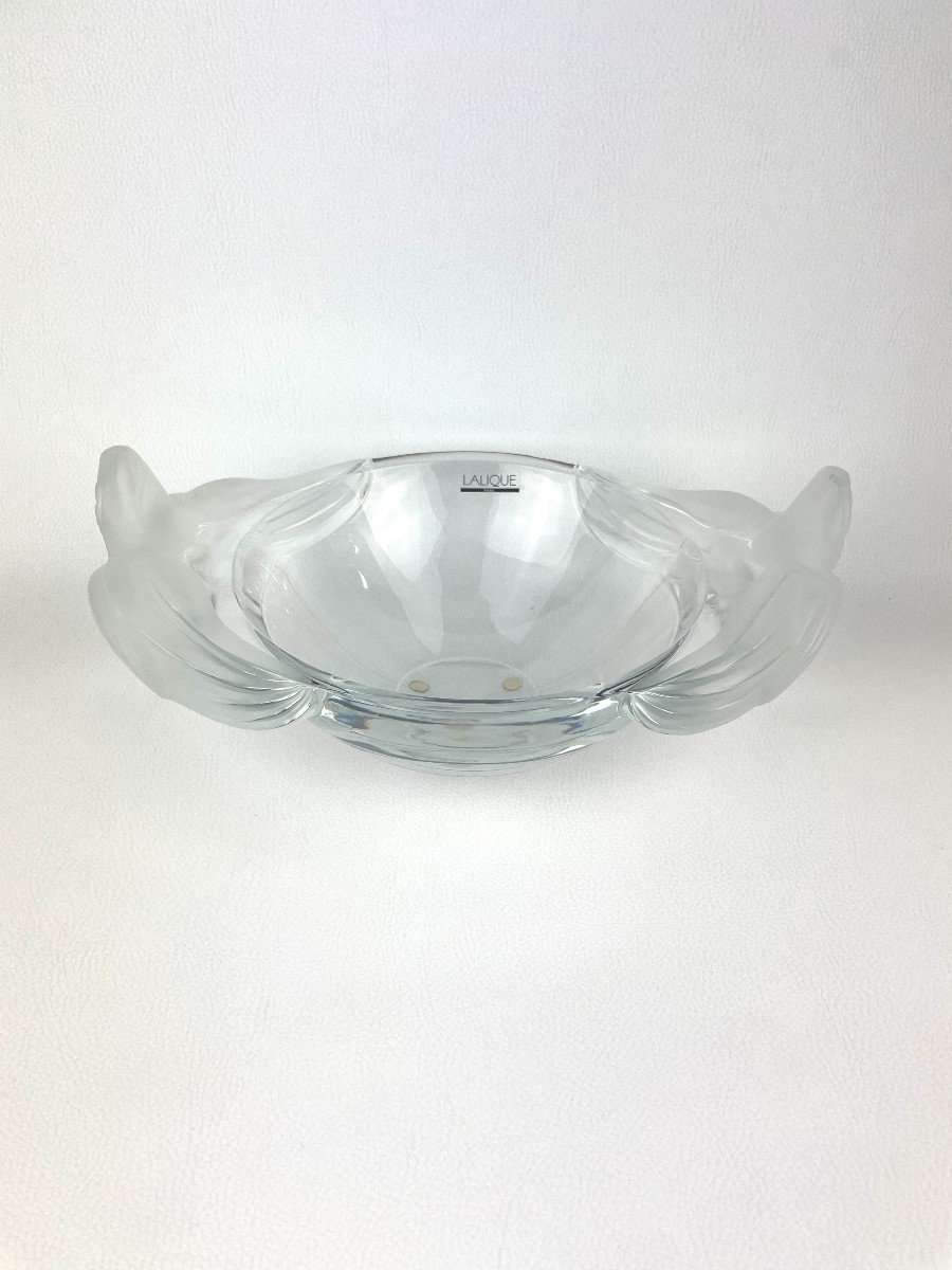 “loriol” Model Cup In Crystal By Lalique France-photo-4