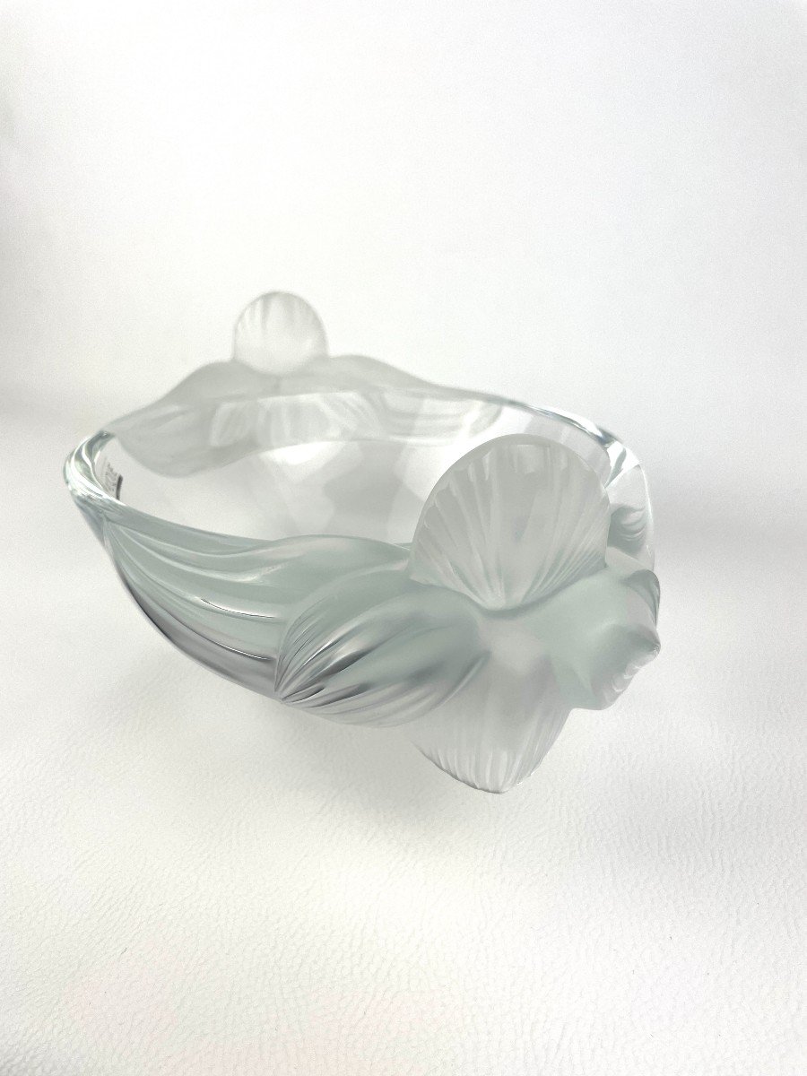 “loriol” Model Cup In Crystal By Lalique France-photo-4