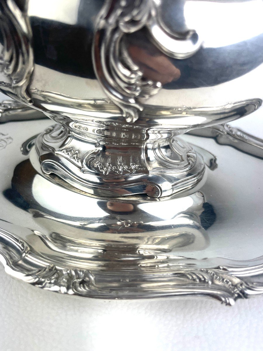 Saucière Mouvementée En Argent Massif Par Hénin&cie-photo-7