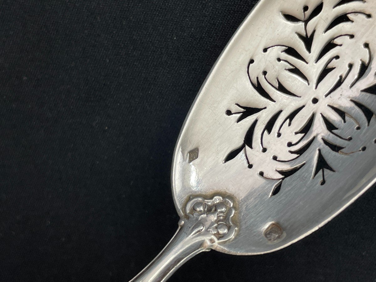 Plain And Encrypted Sweets Or Hors d'Oeuvre Service In Sterling Silver And Filled-photo-8