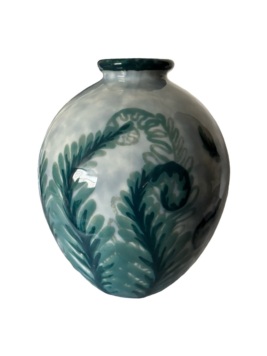 Vase Camille Tharaud modèle Fougères en porcelaine de Limoges-photo-2