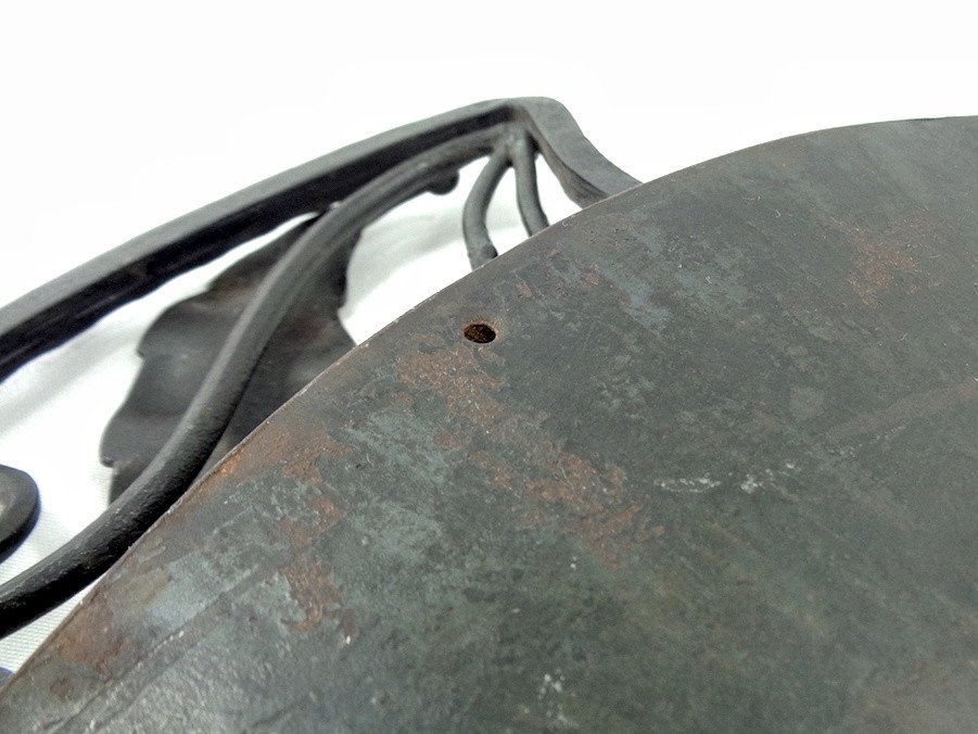 Plateau Art Deco 1925 1930 Fer Forgé Gauthier Plateau Rond Art Déco Wrought Iron Tray-photo-4