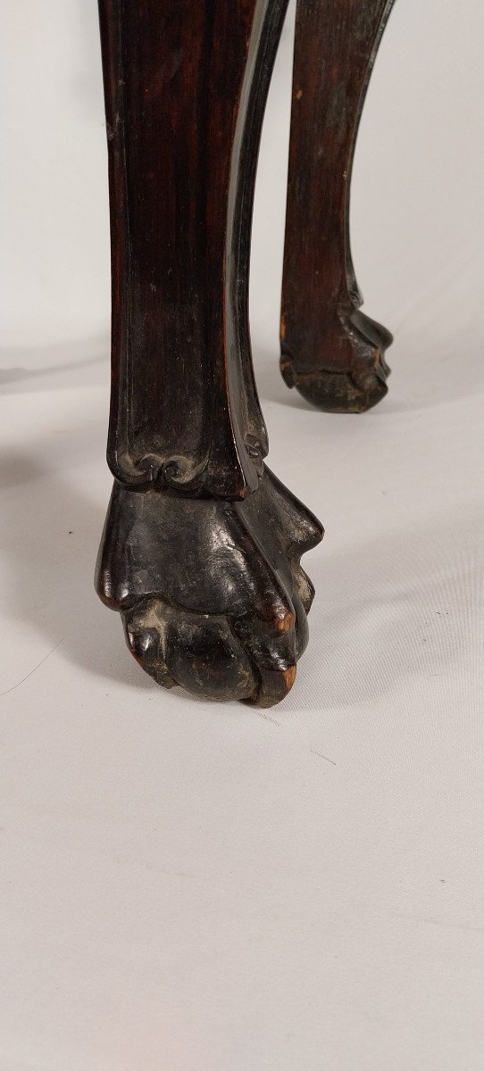 China - Wood And Marble Coffee Table - 19° Chinese Table-photo-6