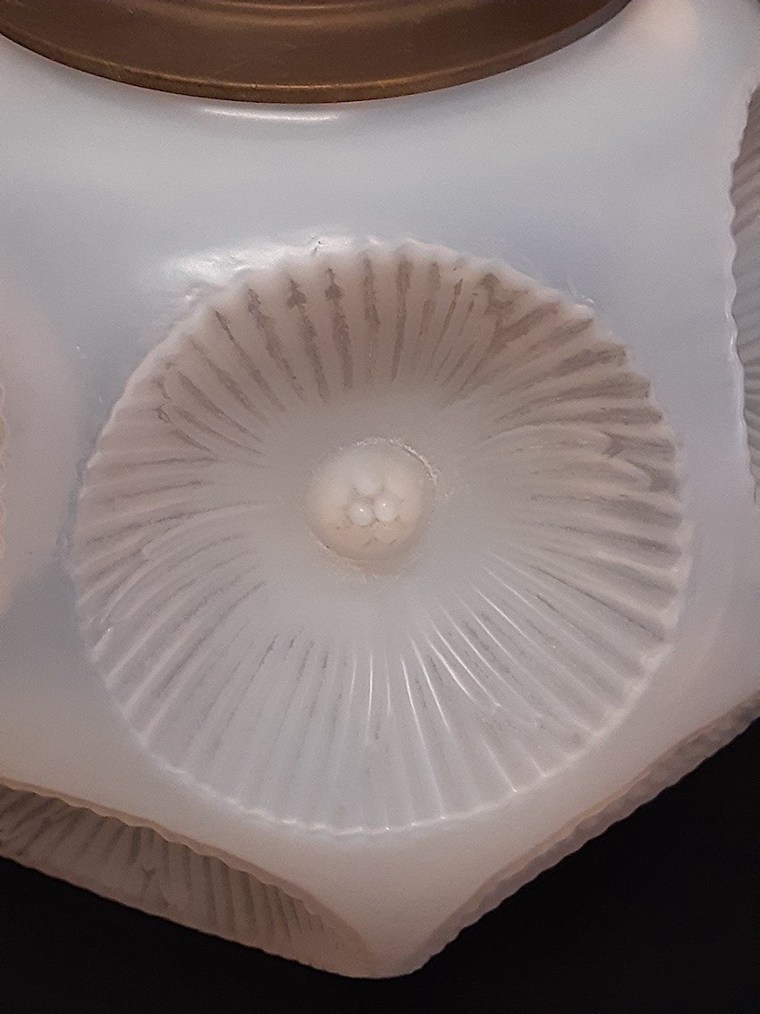 R. Lalique - Vase Lampe Art Deco Verre Opalescent Vase Picardie 1927 René Lalique-photo-2