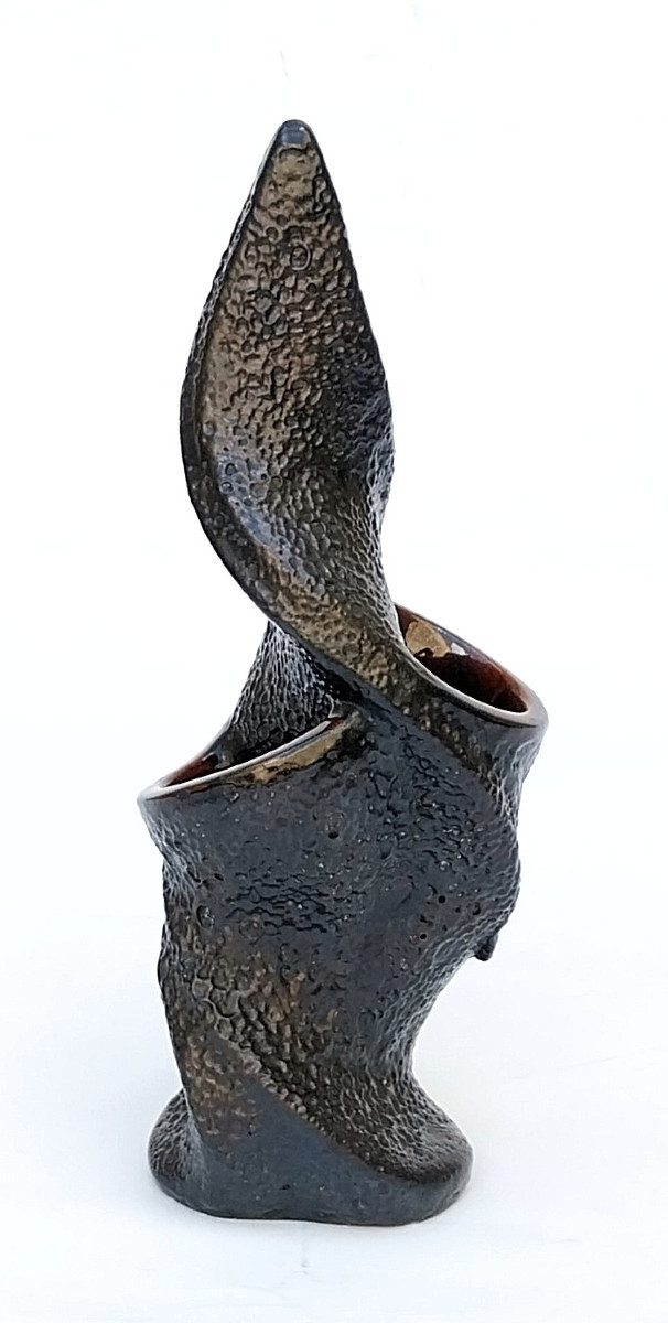 Vallauris - Large Ceramic Enamel Vase Sculpture Signed Giraud - 1960 1970