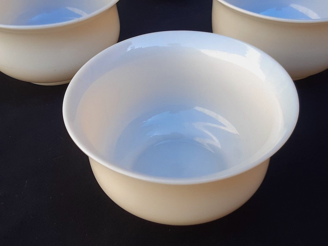 Baccarat - 6 Finger Bowls White Opaline Crystal 19° Set Of 6-photo-1