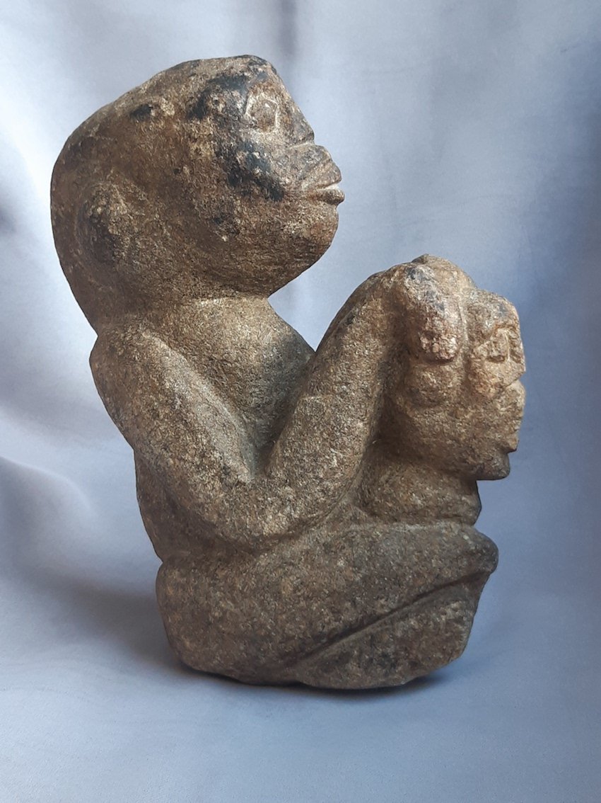 African Art (1) - Stone Sculpture: Woman, Child, Ritual Object—mali, Guinea, Ivory Coast -photo-2
