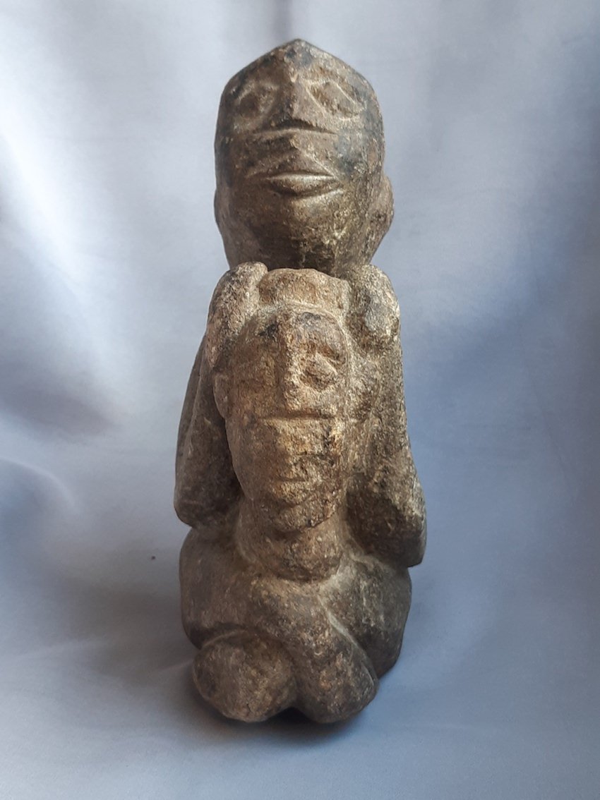 African Art (1) - Stone Sculpture: Woman, Child, Ritual Object—mali, Guinea, Ivory Coast -photo-3