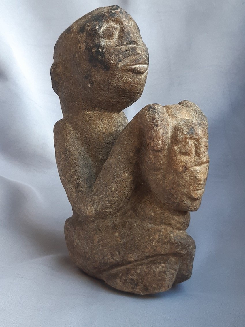 African Art (1) - Stone Sculpture: Woman, Child, Ritual Object—mali, Guinea, Ivory Coast -photo-2