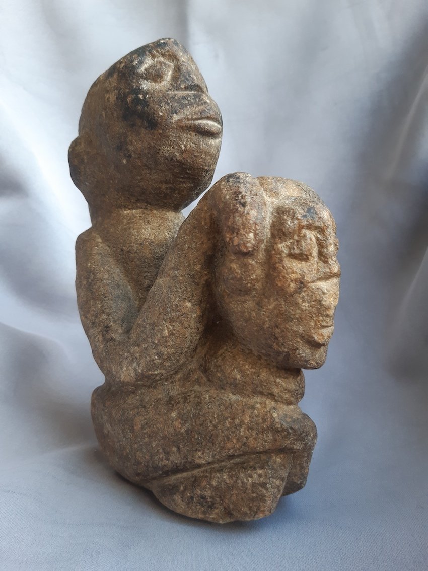 African Art (1) - Stone Sculpture: Woman, Child, Ritual Object—mali, Guinea, Ivory Coast -photo-6