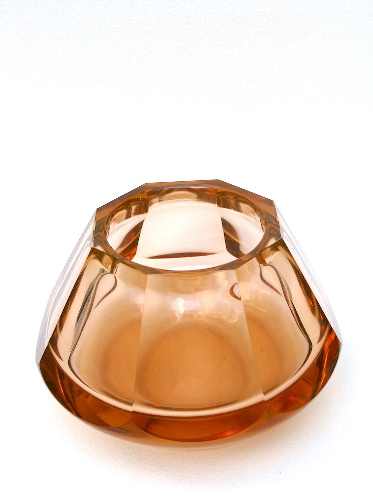 Muller Luneville French Art Deco Art Glass Vase 1930s-photo-2