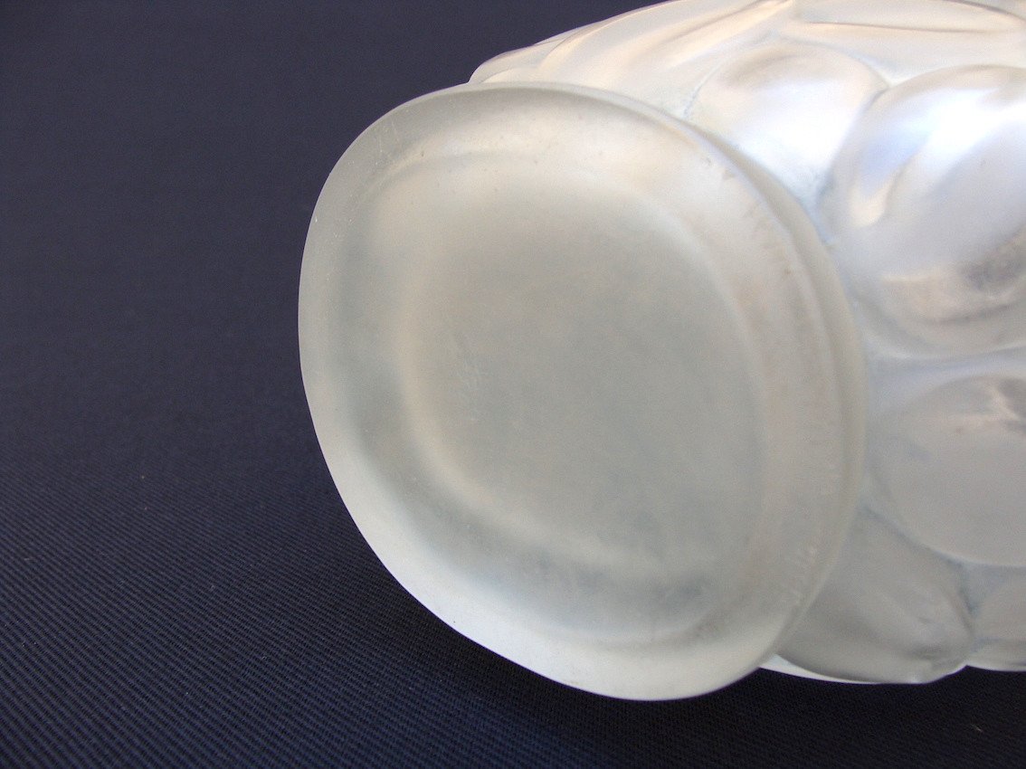 Hunebelle - 1930 Art Deco Vase Modernist Glassware - Signed-photo-7