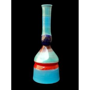 B - Grand vase céramique émail couleur italie 1960 céramique italienne 60s 